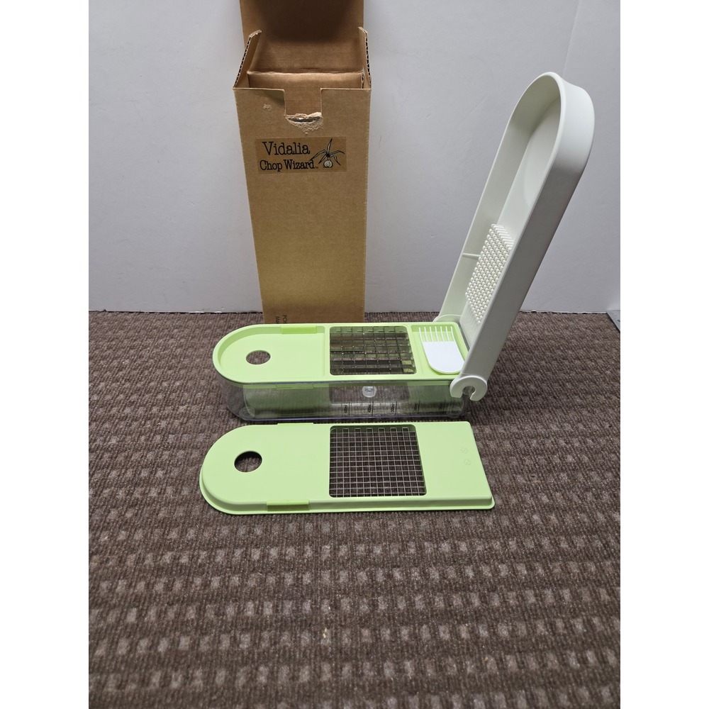 Vidalia Chop Wizard Vegetable Fruit Chopper Dicer with 2 Blades and Box